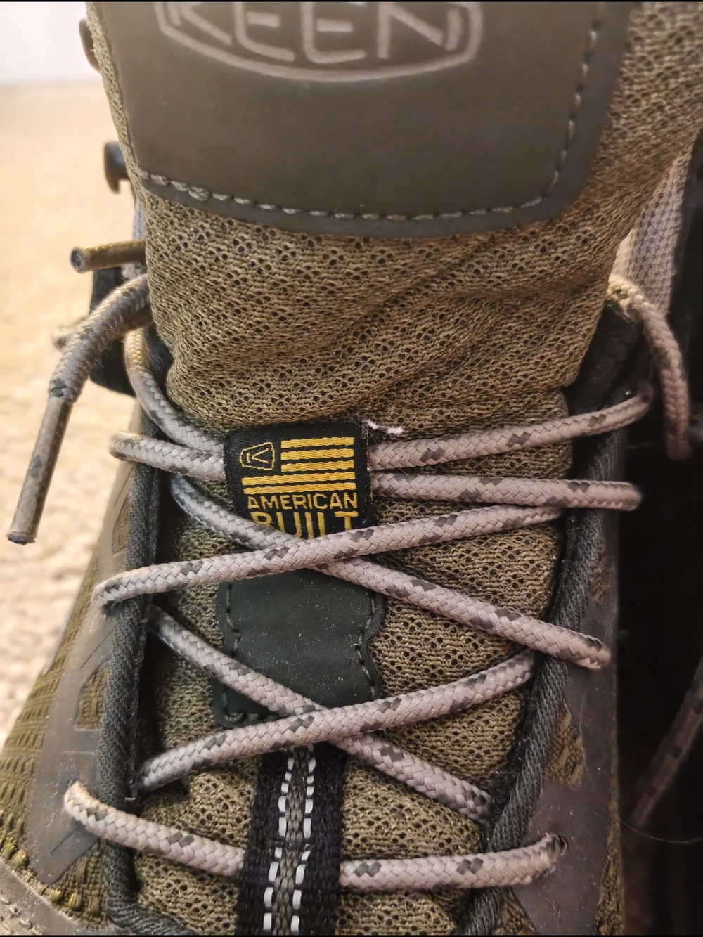 KEEN Men's Olive Green and Black Hiking Boots